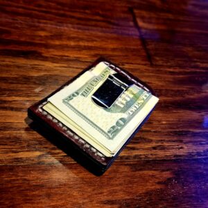 Custom Leather Biker's Money Clip