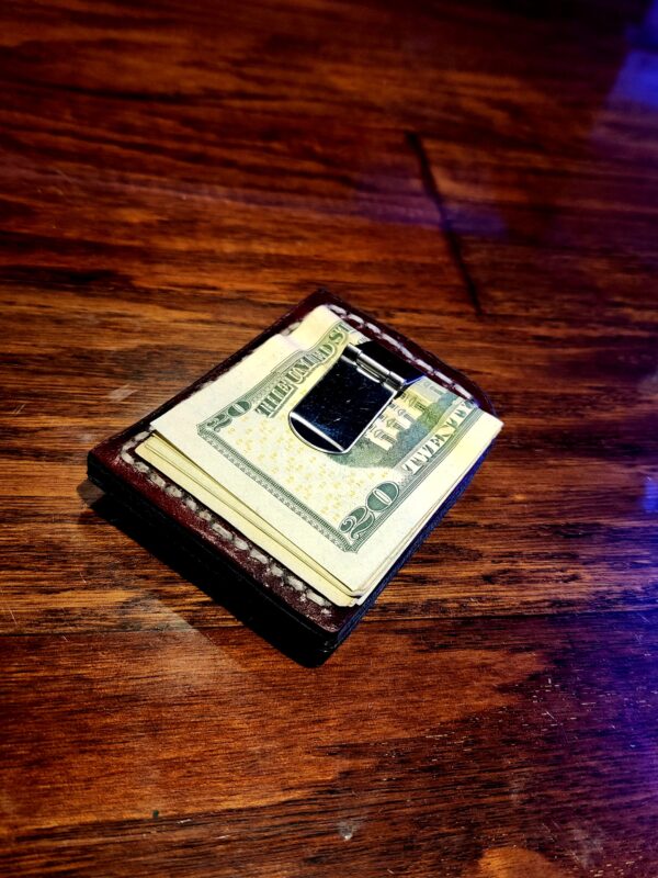 Custom Leather Biker's Money Clip