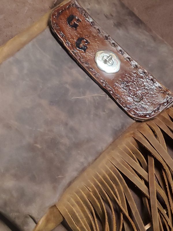 Custom Leather Biker Chick Hip Bag - Image 5
