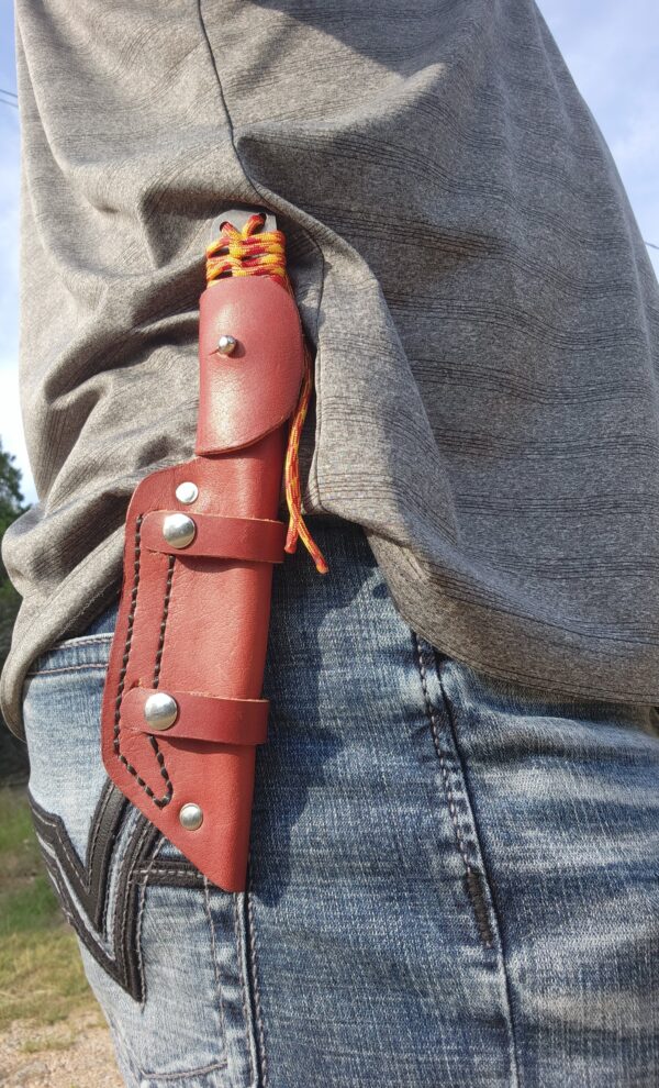 "BoJack's" Horizontal Fixed Blade Custom Knife Sheath - Image 6
