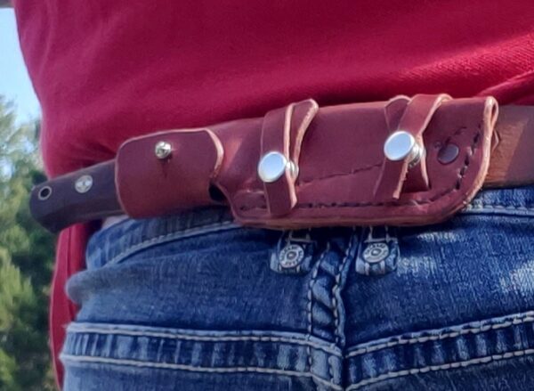 "BoJack's" Horizontal Fixed Blade Custom Knife Sheath - Image 13