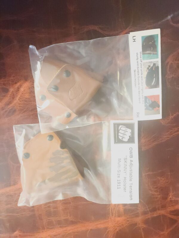 OWB Adjustable Tension "SKINNY" Multi-Size 1911 Holster - Image 2