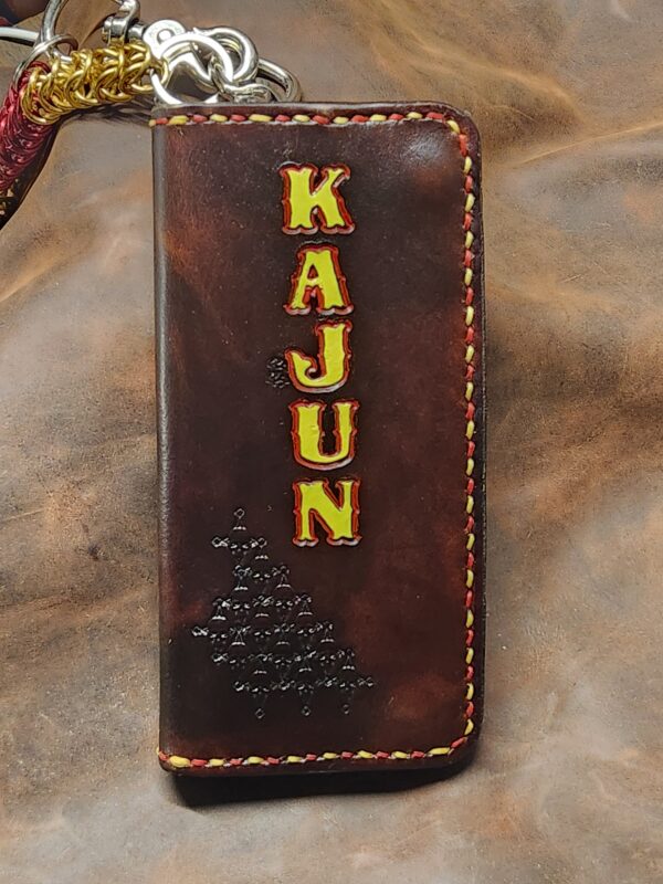 Custom Biker Wallet w/ Snaps and Chain Grommet - Image 3