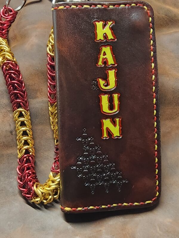 Custom Biker Wallet w/ Snaps and Chain Grommet - Image 7