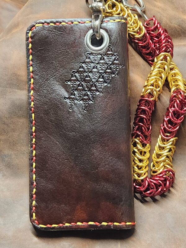 Custom Biker Wallet w/ Snaps and Chain Grommet - Image 6
