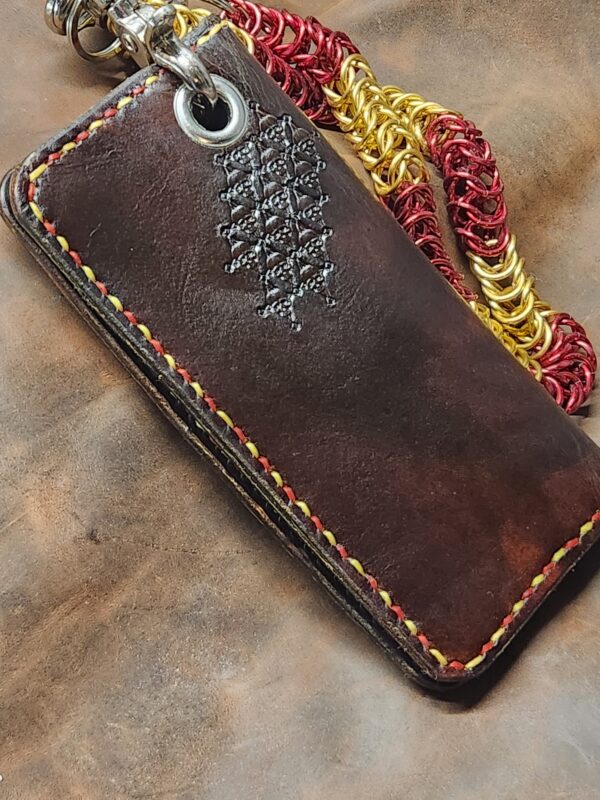 Custom Biker Wallet w/ Snaps and Chain Grommet - Image 8