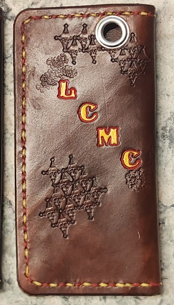 Custom Biker Wallet w/ Snaps and Chain Grommet