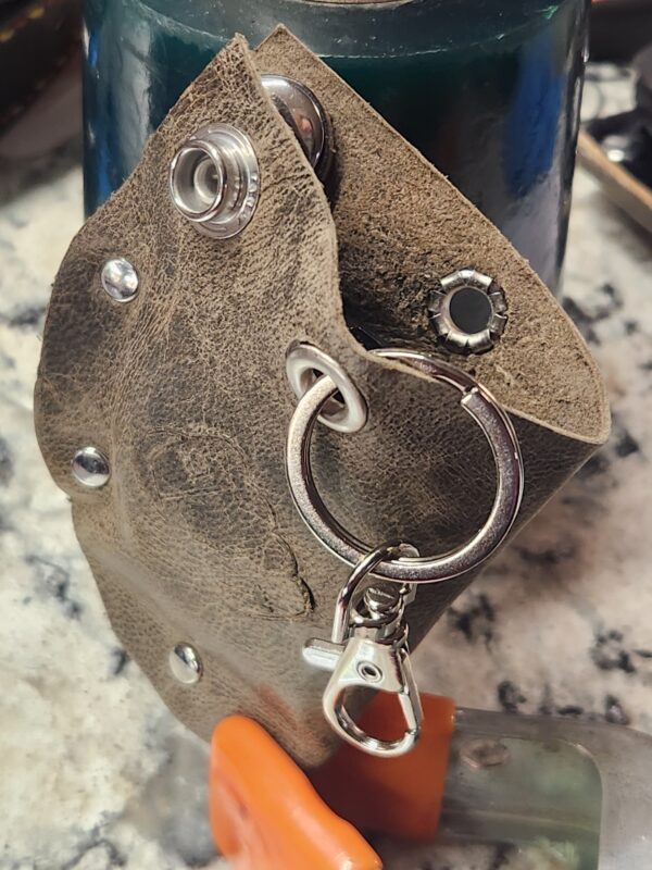 ABP's Snap-in Leather Universal Motorcycle Key FOB Holder - Image 7