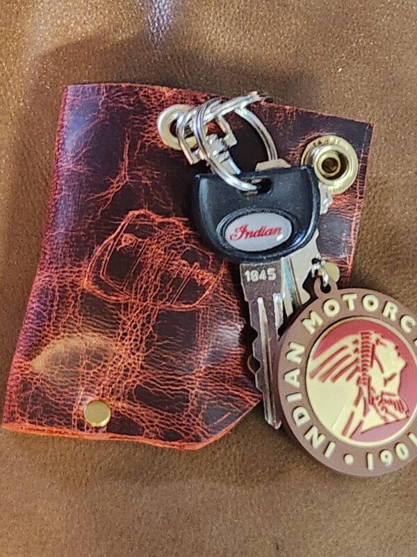 ABP's Snap-in Leather Universal Motorcycle Key FOB Holder - Image 8