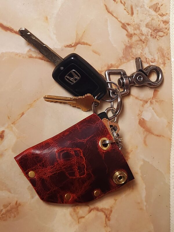 ABP's Snap-in Leather Universal Motorcycle Key FOB Holder - Image 12