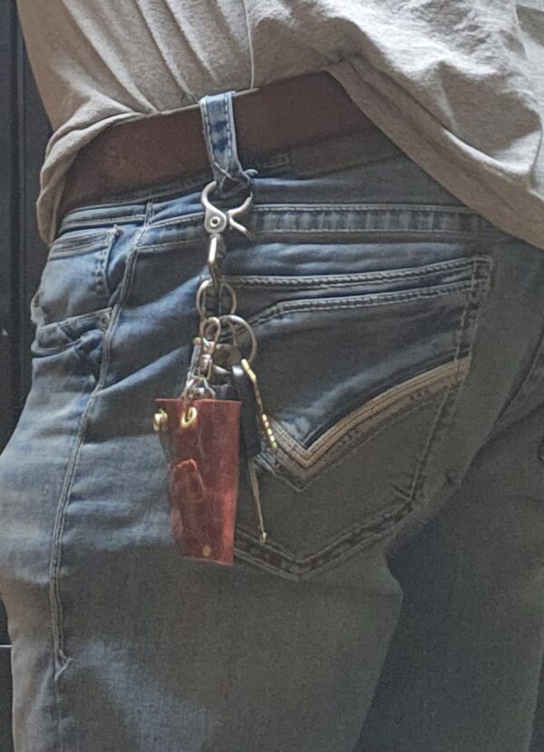ABP's Snap-in Leather Universal Motorcycle Key FOB Holder - Image 14