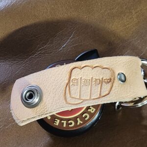 ABP's Snap-in Leather Keychain