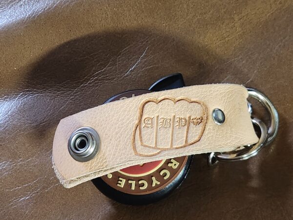 ABP's Snap-in Leather Keychain